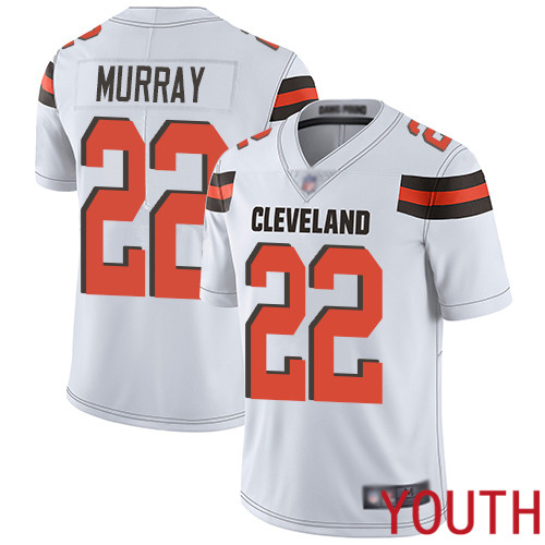 Cleveland Browns Eric Murray Youth White Limited Jersey #22 NFL Football Road Vapor Untouchable->youth nfl jersey->Youth Jersey